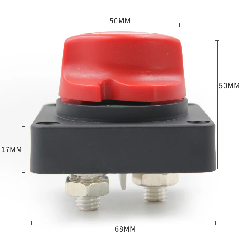 Auto Battery Disconnect Switch 12V 24V 48V Marine 300A Car Dual Battery Switch 3 Position Battery Selector Switch for Car Boat