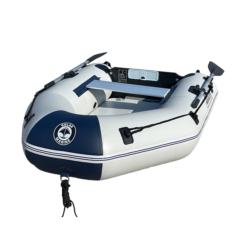 Solar Marine 2 Person 2.3M High Speed Kayak Inflatable Assault Boat Luxury Yacht Air Deck Floor 2 Colors Available