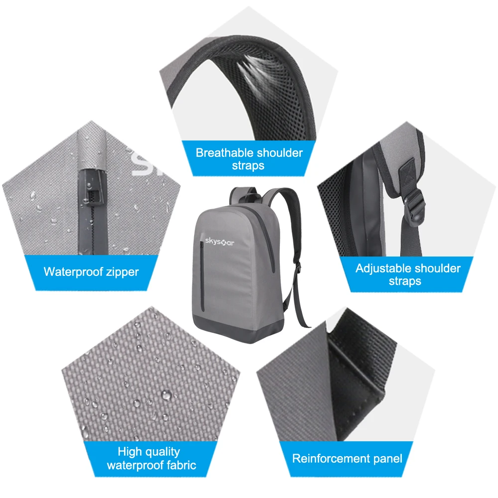 Supplier Custom Logo Durable TPU Mens Womens Daily Outdoor Sport Travel Fishing Ocean Pack Waterproof Dry Bag Backpack