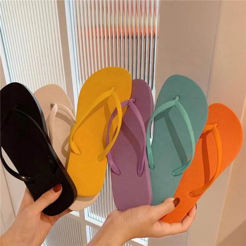 Wholesale Ladies Women PVC Sandals Wedding Guest Flip Flops Shoes Beach Outdoor Fashion Summer Factory Flip-flops Slippers