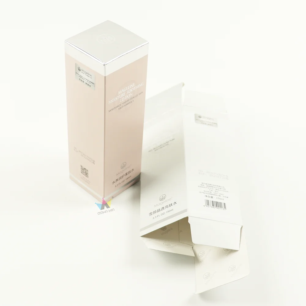 perfume 6ml skincare paper empty reverse tuck end boxes 350ml serum makeup packaging reusable sample collection full set box
