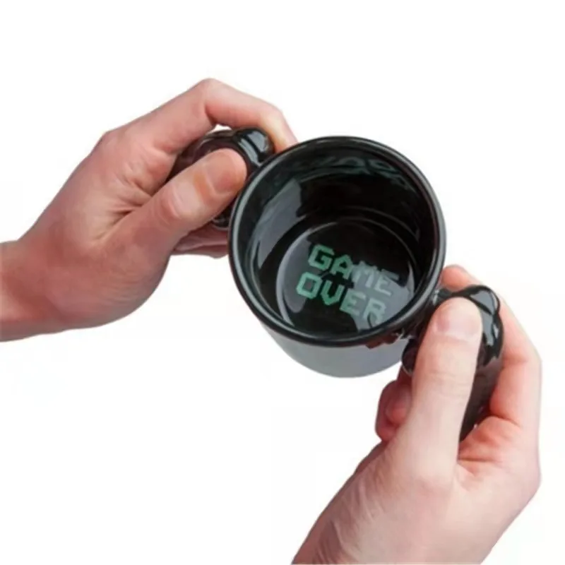 350ml cool gamer cups unusual game controller handle Gamer mug