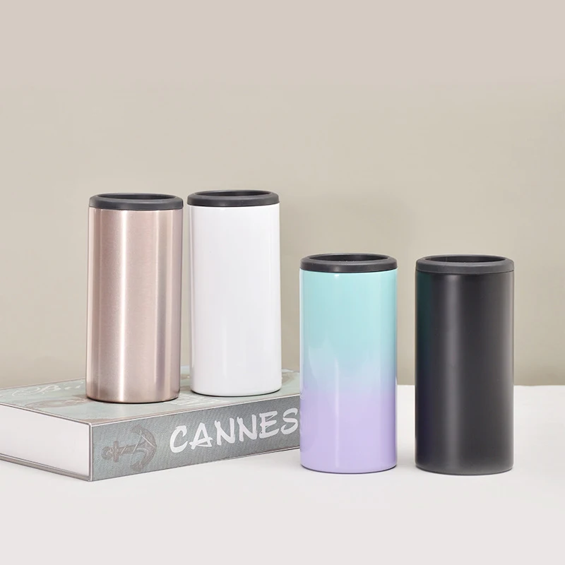 Custom Stainless Steel Tumbler 12oz Beer Oem Vacuum Can Coolers for Tall Cans