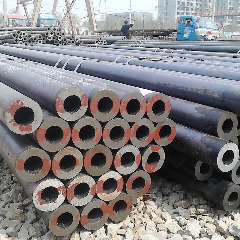 Hot Rolled Carbon Seamless Steel Pipe ST37 ST52 1020 1045 A106B Fluid Seamless Steel Pipe