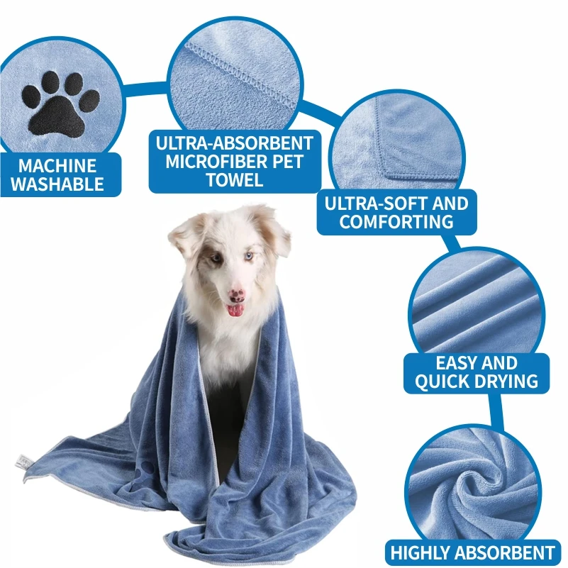 Recycled Pet Cooling Sport Towel Microfiber Dog Towels For Drying Dogs Super Absorb Pet Towel For Dogs