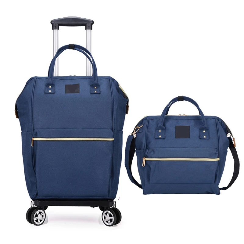 2024 New Design 2pcs Set Cheap Waterproof Wheel Bagpack Universal Suitcase Travel Bag