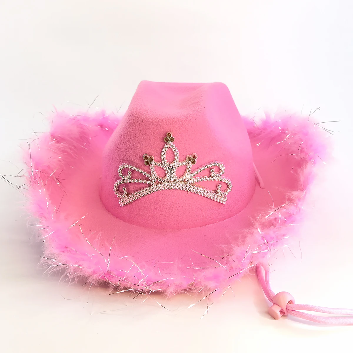 LED Light up Festival Halloween Christmas Party Cosplay Costume Cowboy Hat Feather Crown Cowboy Felt Shaped Hat Cowgirl Hat