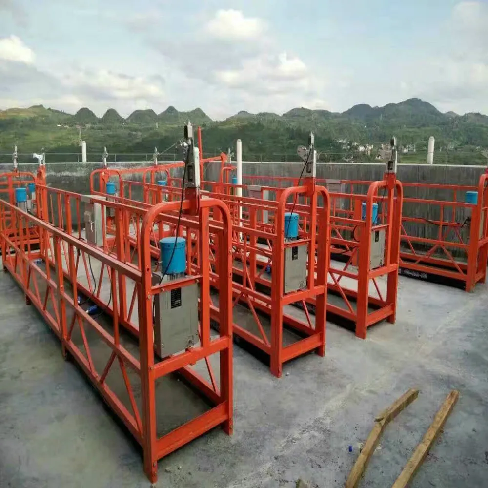 facade lift zlp800 100m work mobile scaffolding galvanized aluminum alloy construction cradle platform window cleaning equipment