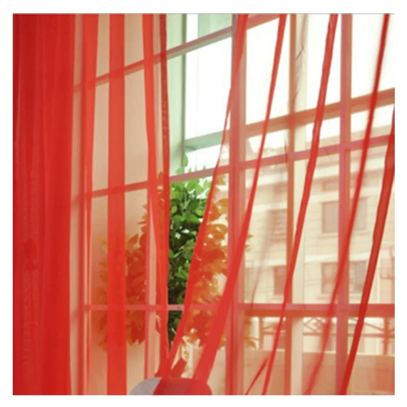 Transparent Outdoor Finished Wedding White Ready Made Yarn Sheer Tulle Backdrop Decorative Drapes Curtain Wholesale for Parties