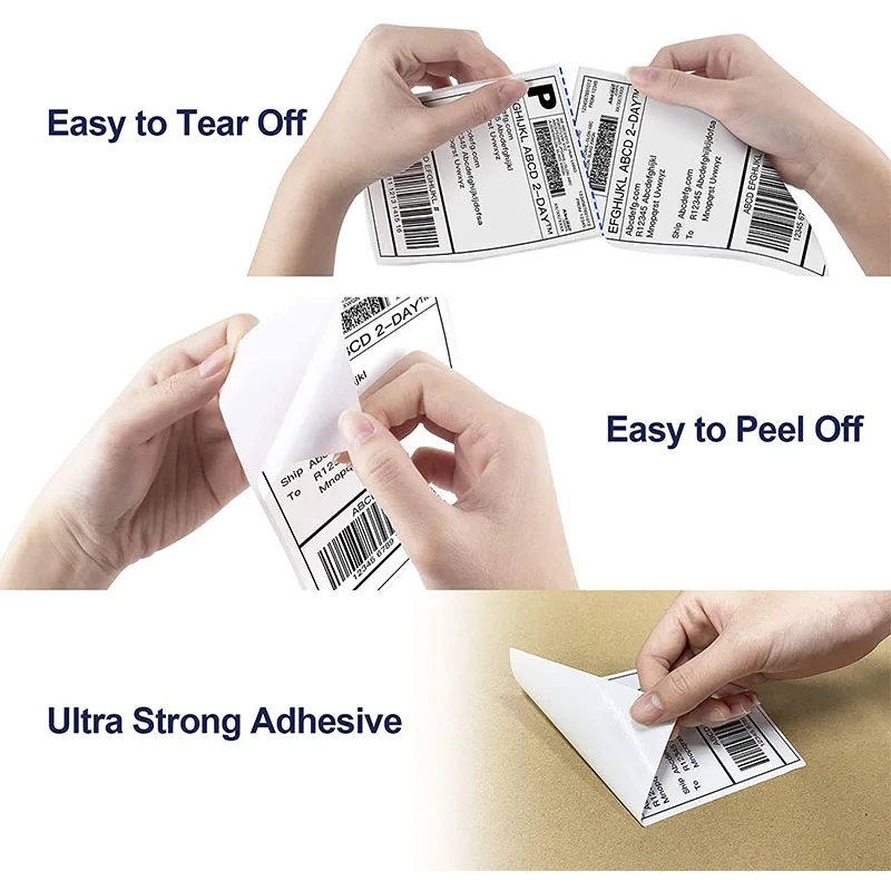 Product Sticker Shipping Thermal Label Printing Custom Adhesive Brand Logo Round Label Rolls