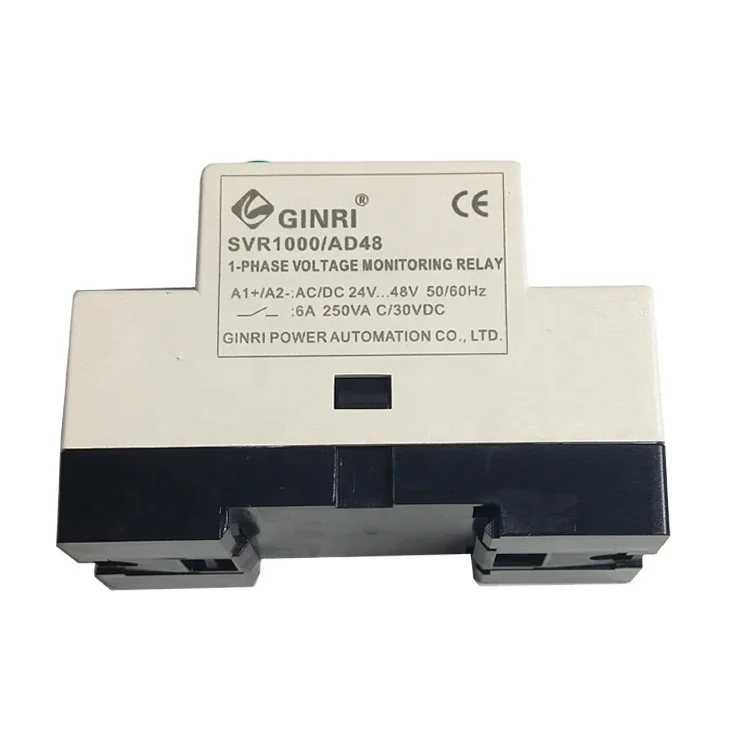 SVR1000/AD48 lcd display single phase protector undervoltage relay 48V dc voltage monitor relay