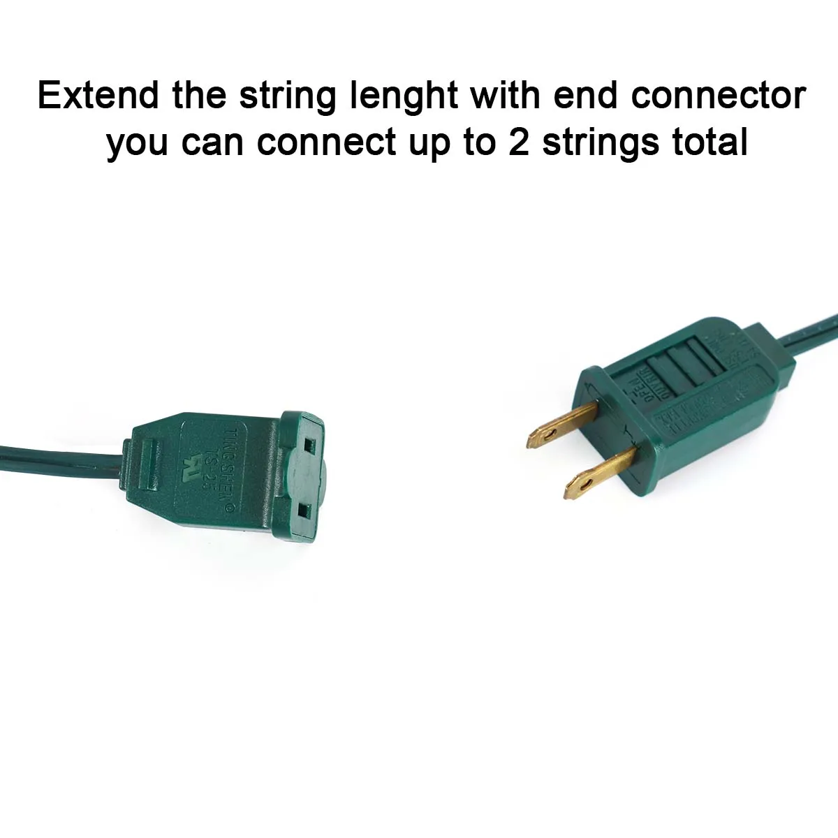 LED String Lights Indoor & Outdoor C7 Bulbs White Christmas Party & Wedding Curtain for Garden Waterproof PVC Lamp Body