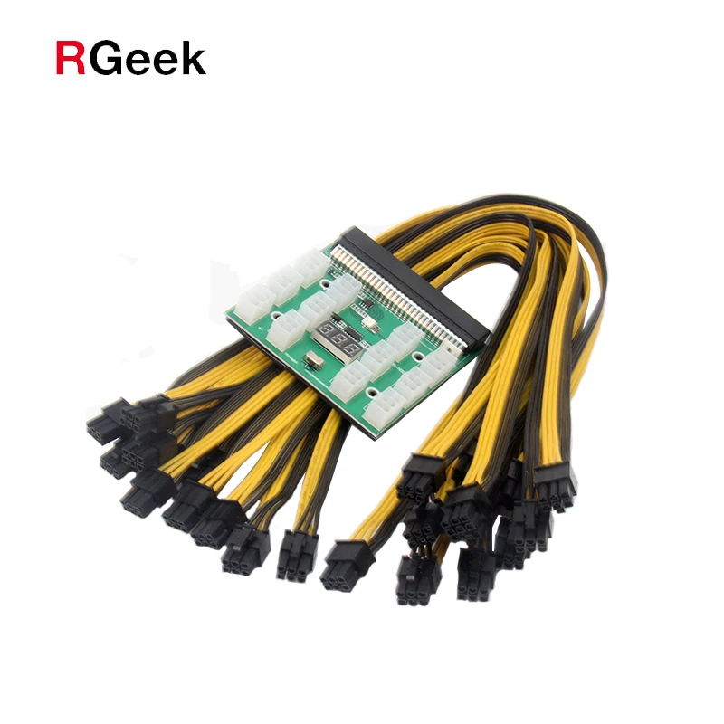  RGEEK 50 см 6 Pin Кабели GPU кабели серверный компьютерный переключатель мощности преобразователь коммутационная плата адаптера для струйного принтера HP Блок