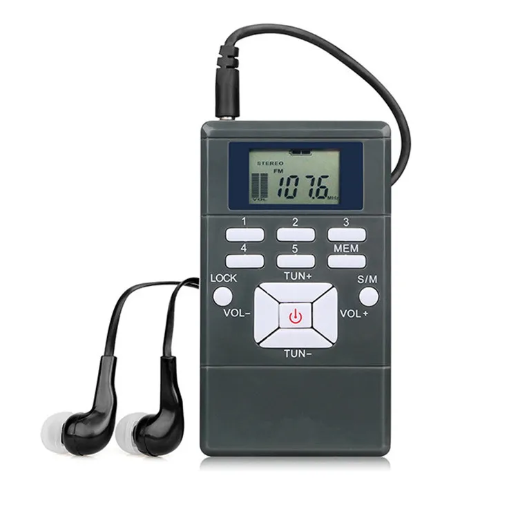 
Conference Use High Sensitive Preset Channel DSP Digital Portable Mini FM Radio  (62098025135)