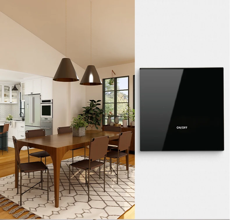 DUOMEI Tuya Zigbee Grey Electrical Wall EU light Switch AC 220v power electrical wall Smart switch For Home