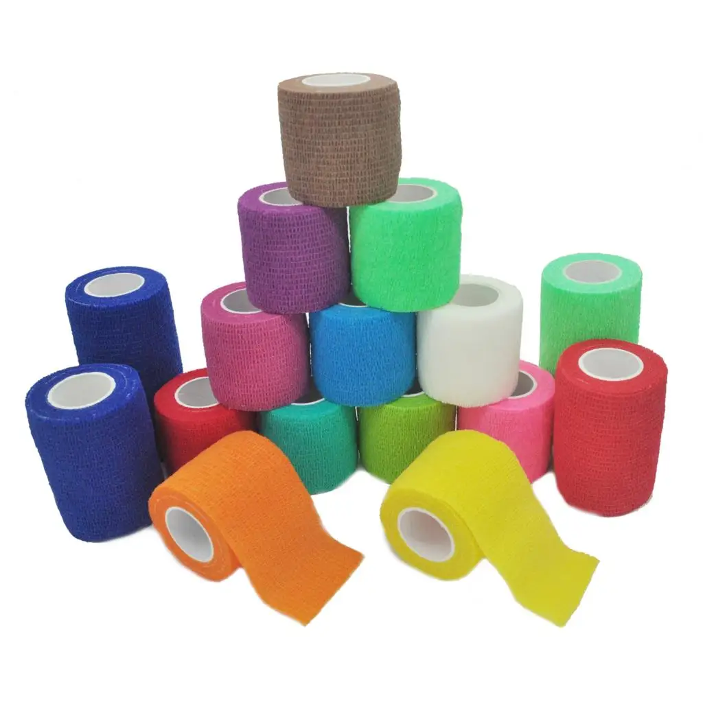 Elastic bandage self-adhesive bandage medical sport tape vendas adhesivas deporte vendaje venda cohesiva finger tape