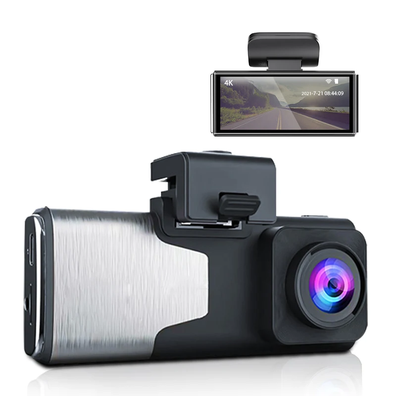 dash camera gps 4k 2021 Dual Lens IPS  2160P 2 camera CAR dvr wifi dashcam smart Camera Auto Night Vision 24 Parking Monitor