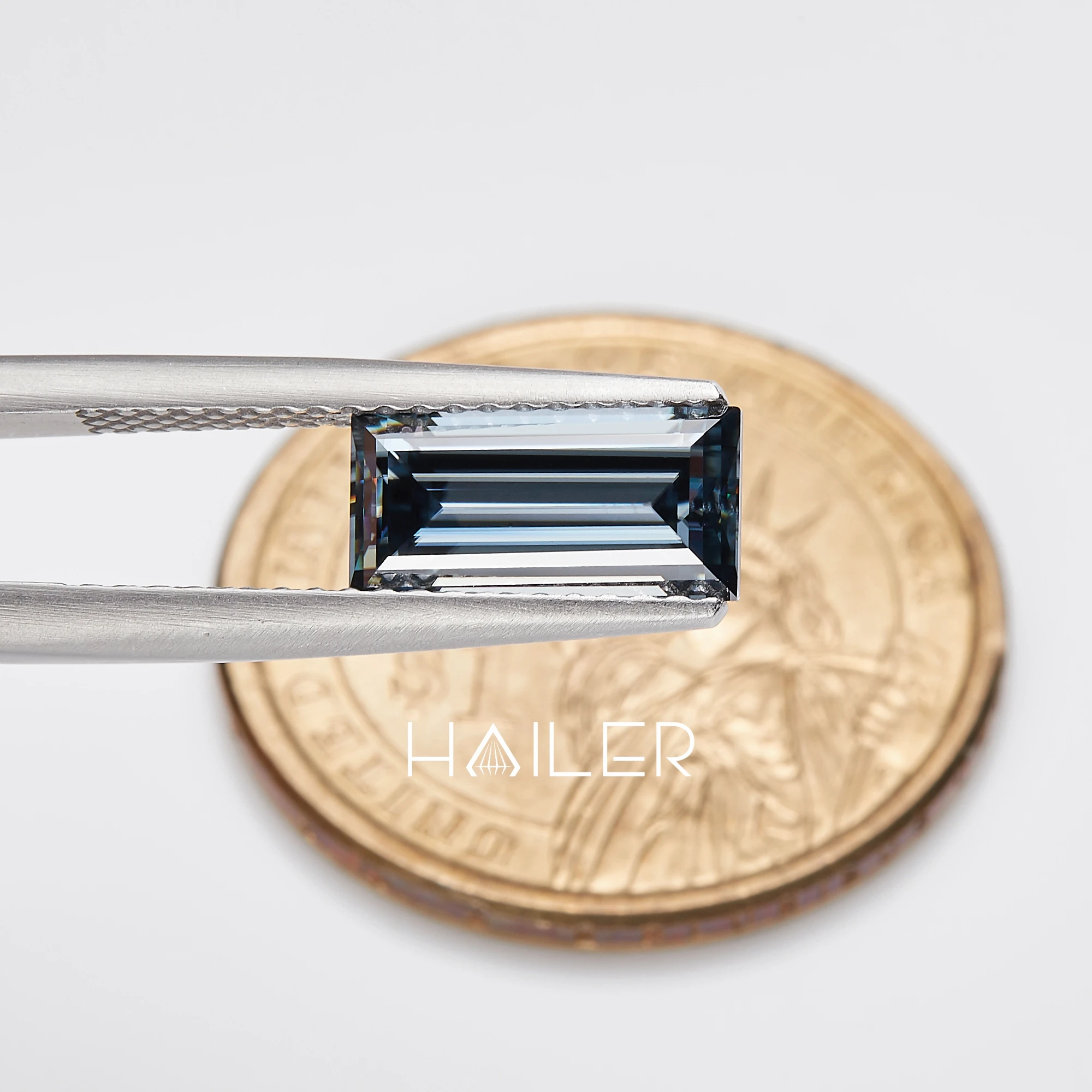 Manufacture Rectangle Grey Blue Synthetic Diamond Price Moissanite Loose Gra Diamond