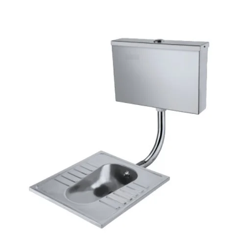 Cupc Sanitary Ware Commercial One Piece Anti-odor Sewer Easy-cleaning Stainless Steel Squat Toilet for Railway