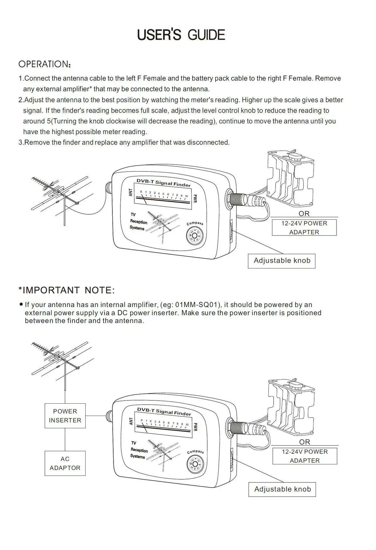 High Speed DVBt Digital TV Satellite Signal  Finder Satellite Signal  tracker Smart Satellite finder meter