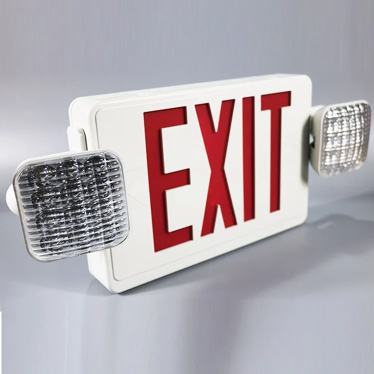 UL approved combo emergency light led exit sign