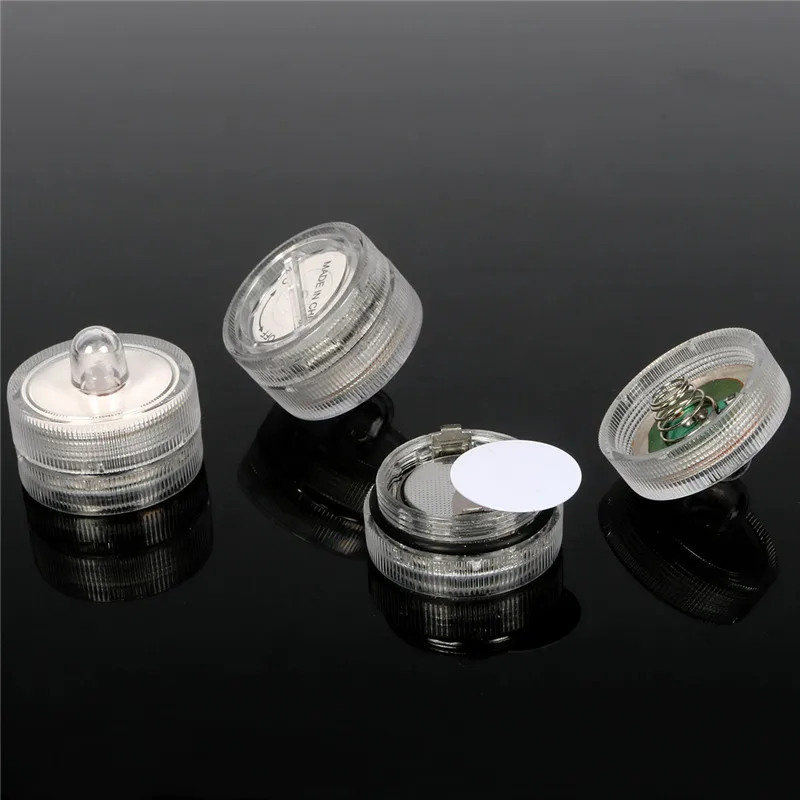 Hot Sale 12pcs color changing  Water Activated LED Tea Lights for Pool, Fountain,Vase and Fish Tank