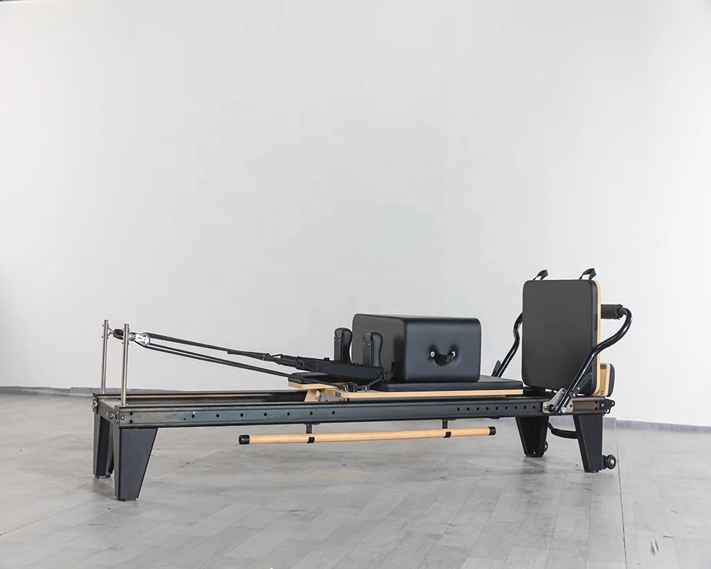 Customized logo high foot pilates bed pilates reformer aluminum with big box and jump board