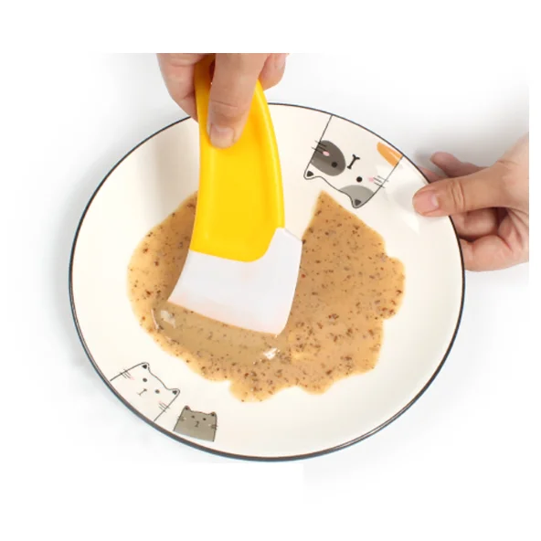 Wholesale baking flour rubber scraper Kitchen gadget Multifunction soft oil scraper scraping grease stains