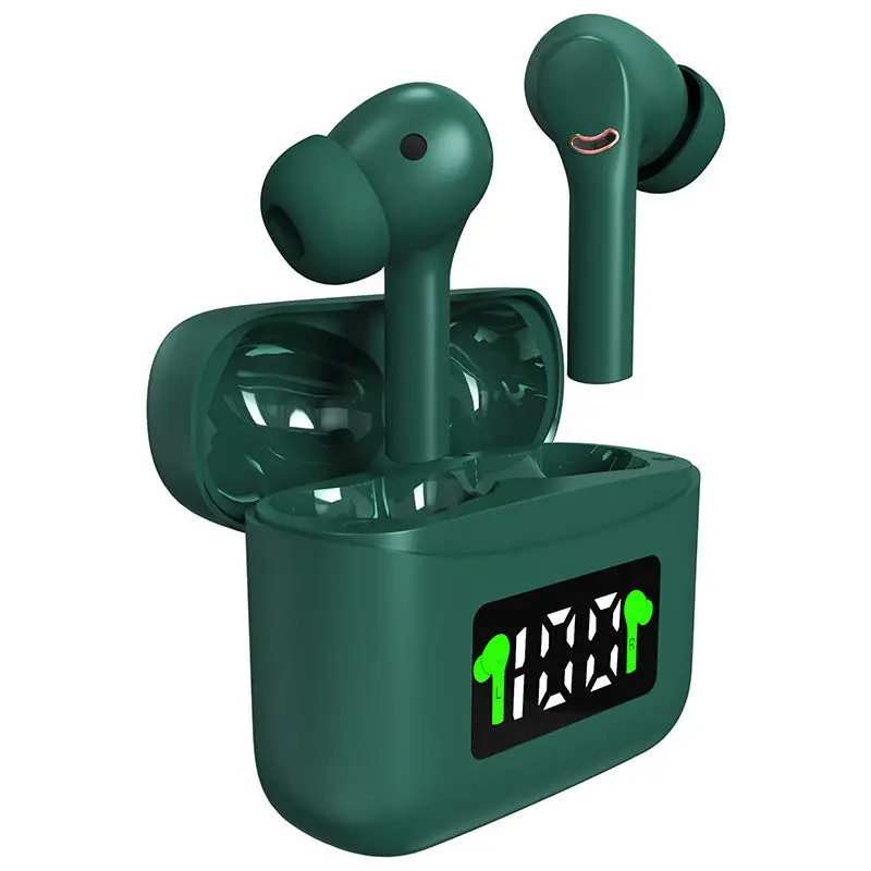 New cross-border private model ANC noise reduction screen display wireless TWS binaural sports in-ear J5 headset 5.2