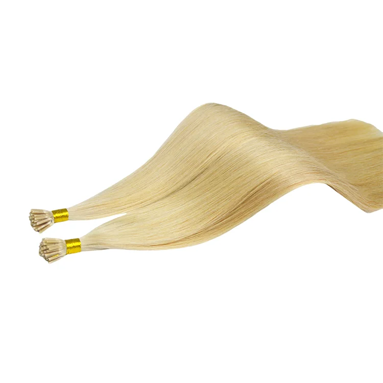 Hot Sale Factory Price 100% Natural Extensiones De Cabello 100humano Remmy i Tip Hair Extensions Wholesale