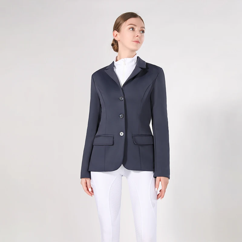 High Quality Women Show Jackets Breathable Soft Fabric Horse Riding Equestrian Performance Jackets Stretchy For Femme Rider