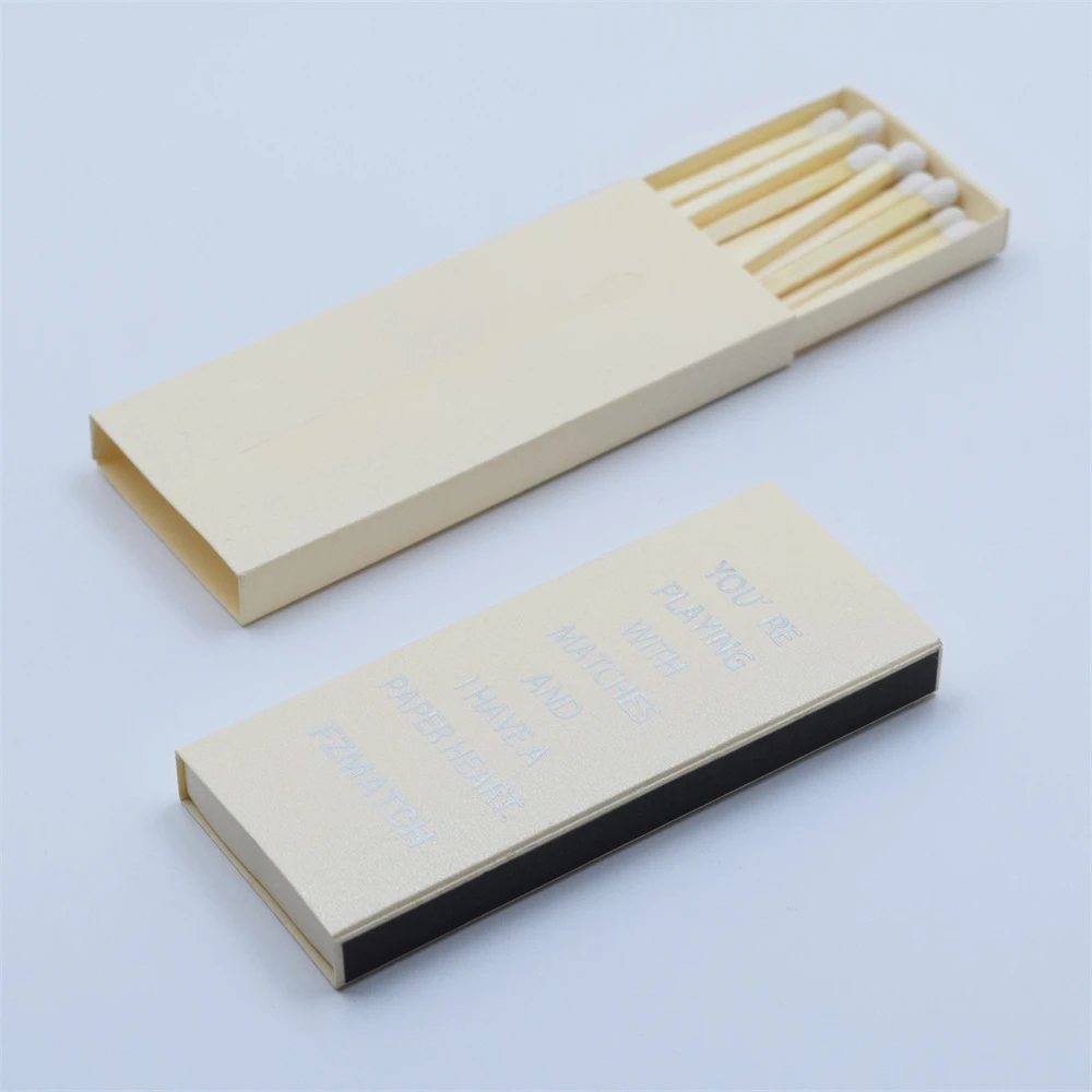 Custom Black Matches for Hotel Candle Long Sticks Safety Bulk Box
