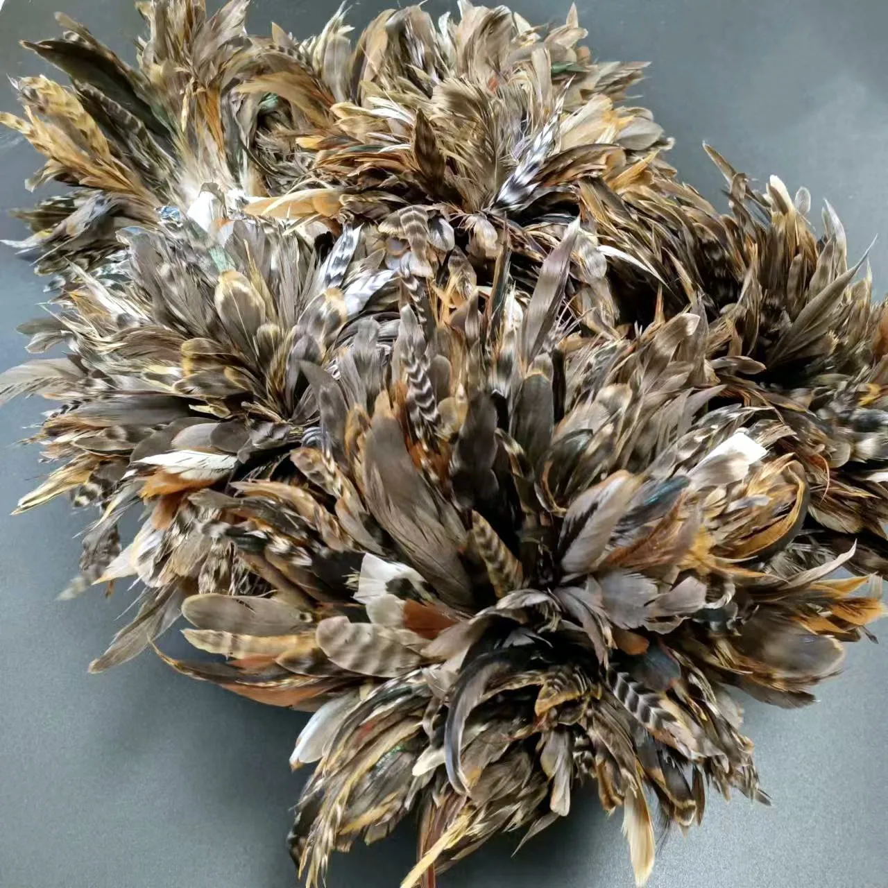 Оптовая продажа высококачественные петушиные перья натянутые смешанные бронзовые шиншиллы для вязания нахлыстом декорация костюмов рыбалки