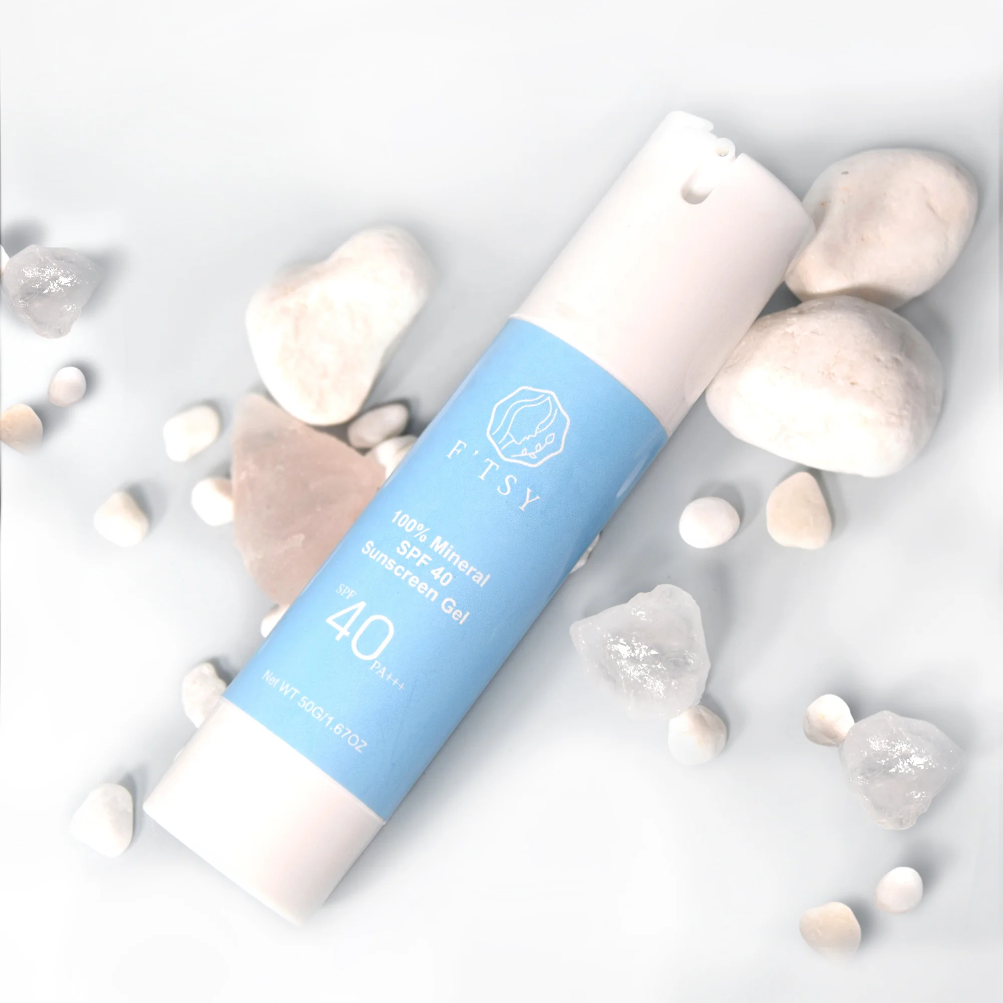 Private Label OEM Spf 50 Sunscreen Gel Anti UVA UVB Hyaluronic Acid Sunscreen Gel Cream