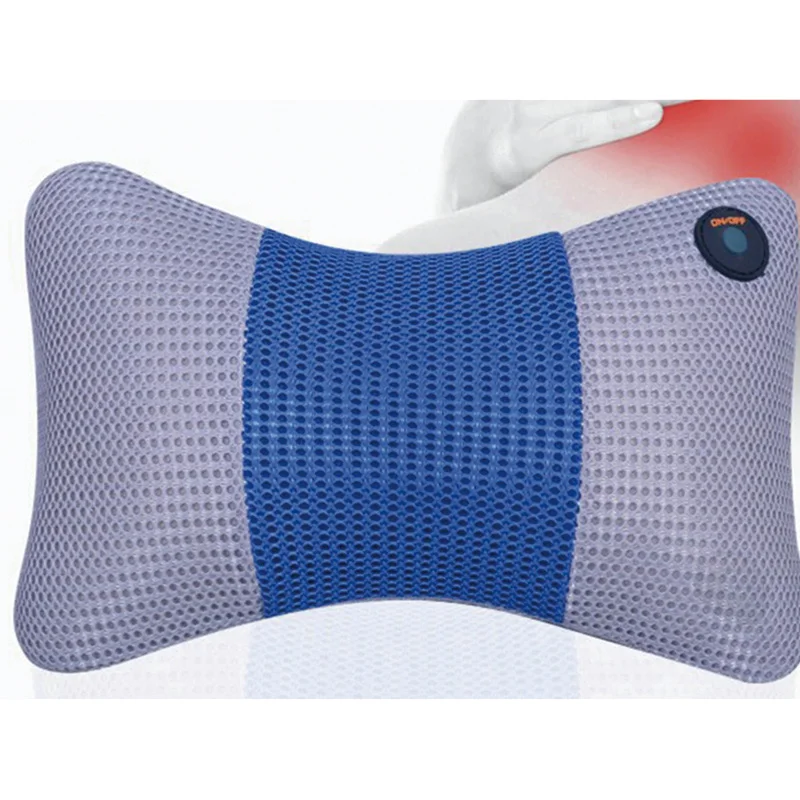 Multi-functional lumbar massager shoulder neck waist back knead beat vibration massage cushion electric pillow