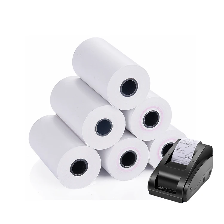 Wholesale thermal paper roll manufacturer customized receipt printer paper 57*40 mm thermal paper till roll for pos atm machine