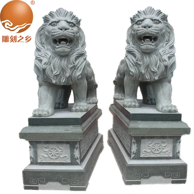 Hand carved marble statue life size lion statue outdoor lion statue for sale