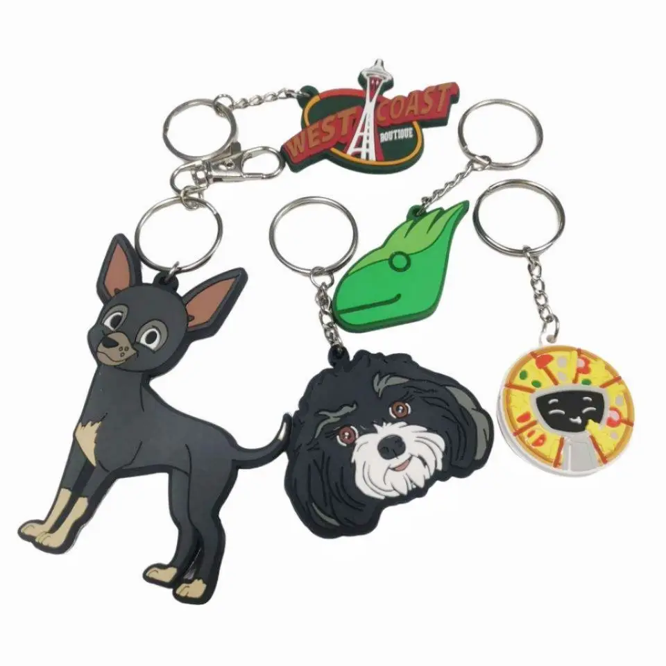 Custom Soft Pvc Animal anime Digimon Adventure rubber keychain cartoon character rubber customised pvc Fairy Tail keychain