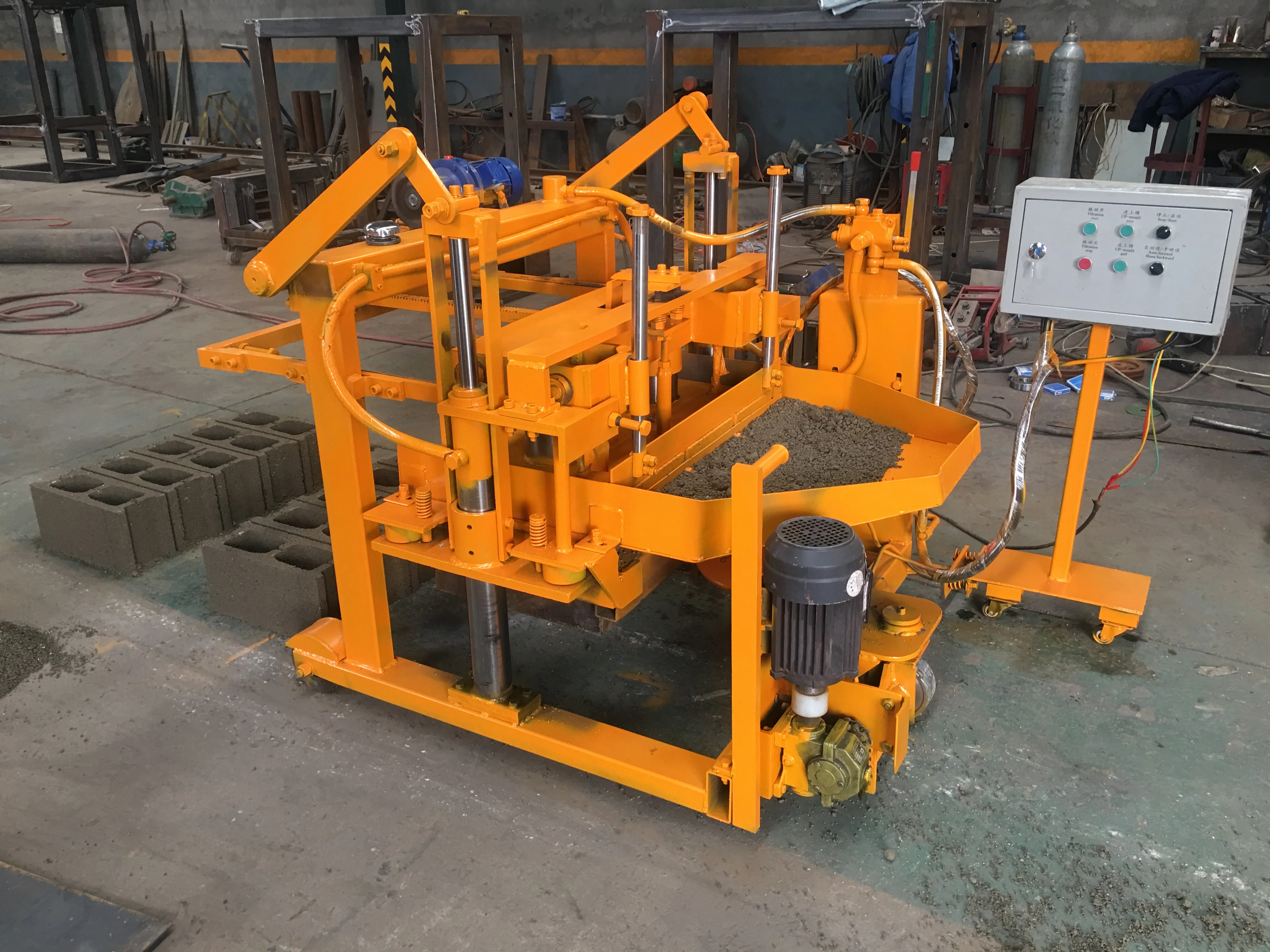 Qt40-3a передвижной блок для укладки яиц делая машину кирпичный