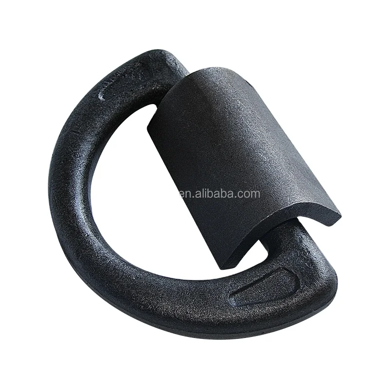 metal products forged steel d-ring   D Ring Weld On Point For Lifting With Spring  black d-ring