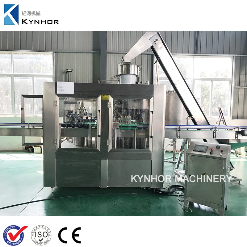 750ml Glass Bottle Automatic Vodka Alcohol Wine Carbonated Drink Filling Bottling Machine with Aluminum Screw Cap