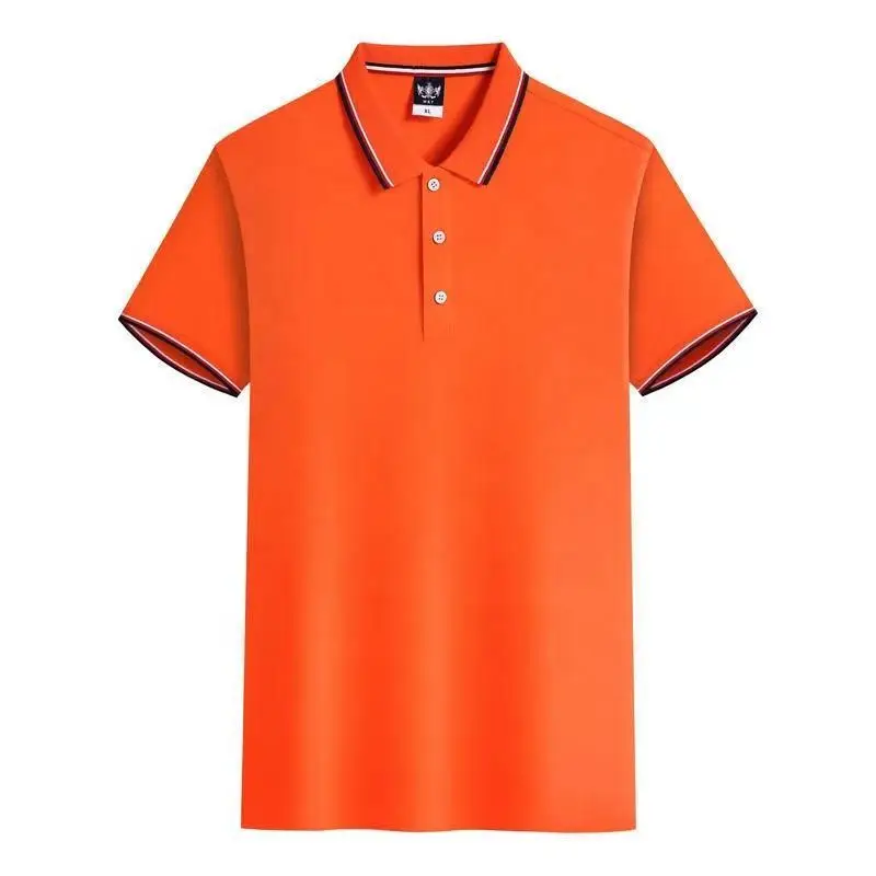 Wholesale Silk Cotton Embroidery Logo Polo Shirts High Quality Plain Golf Polo T-shirts Custom Polo Shirt