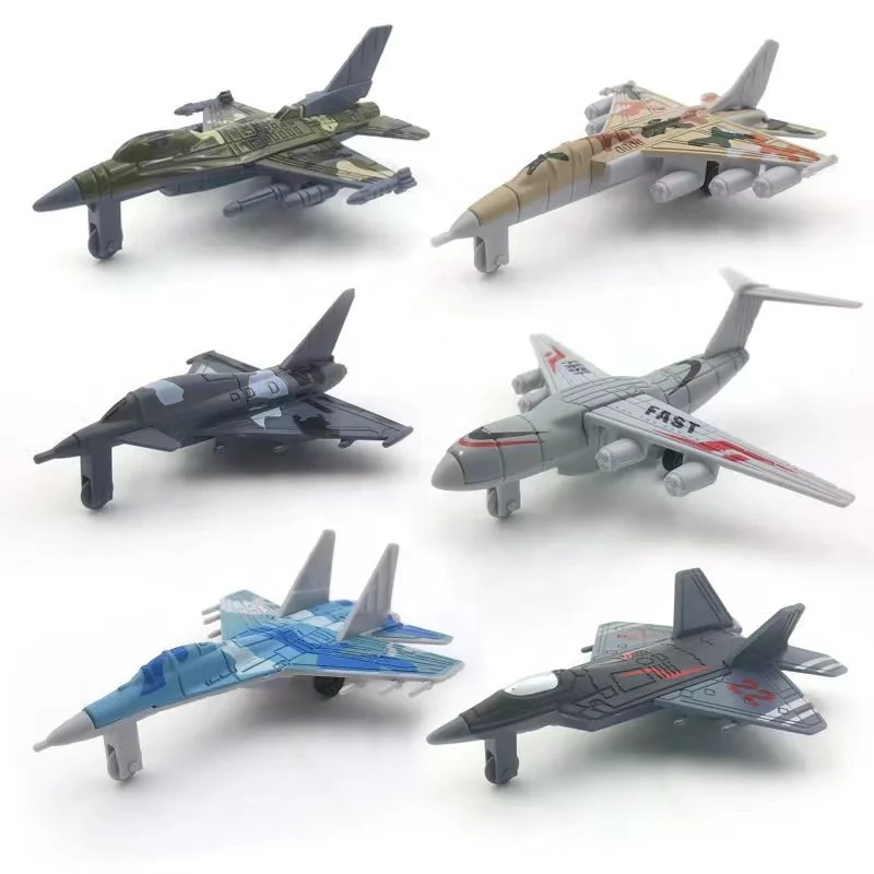 simulation die cast pull back aircraft toy alloy airplanes model set diecast plane for collection