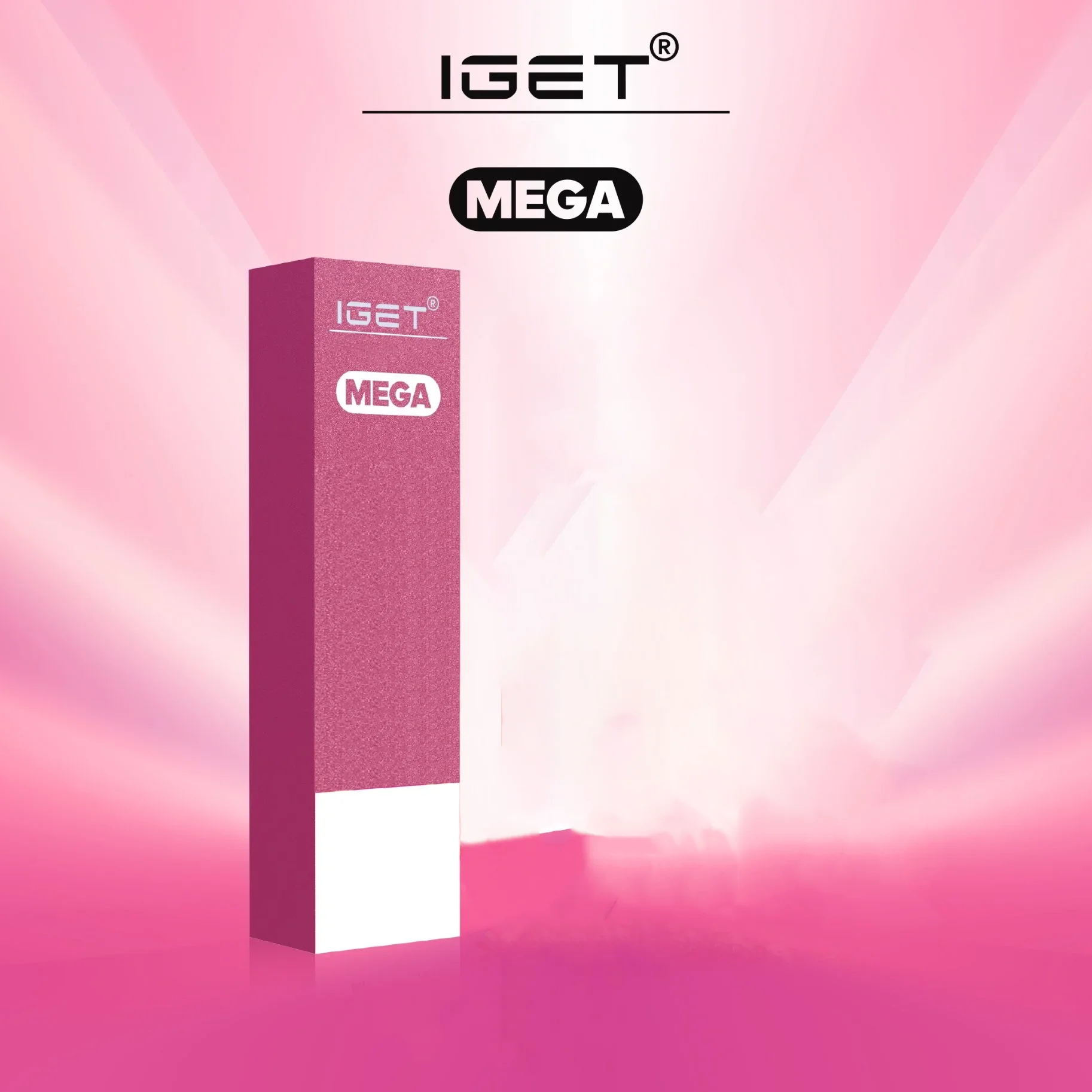 China factory producing Wholesale price IGET MEGA 3000 disposable vape packaging 8 colors