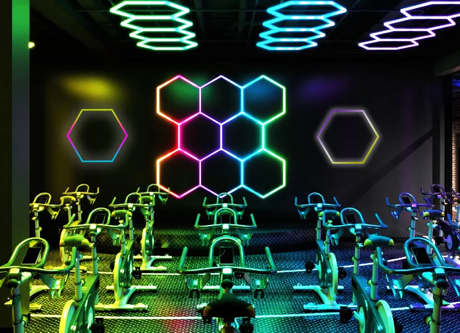 Energy Saving RGB Hexagonal Decorative Modern Celling Led Lights For Home with 380+ models in color and speed