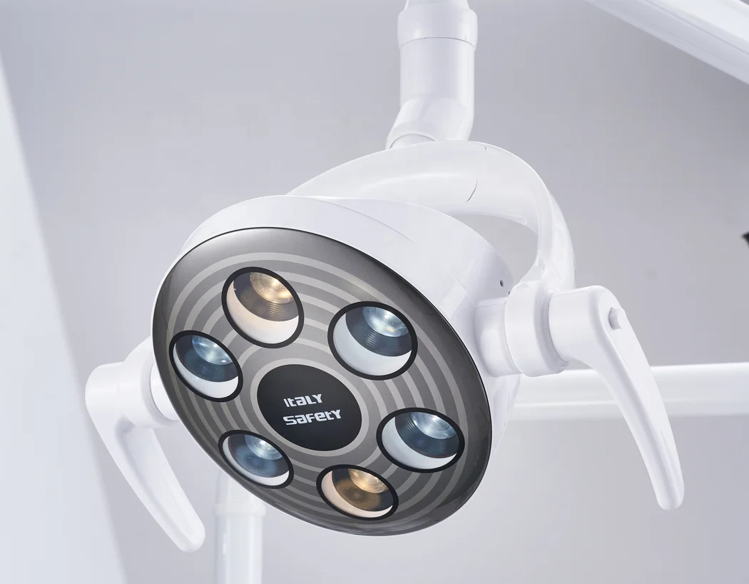 Good quality Safety Dental Chair With vacuum machine and foot pedal oral camera dental unit Orthodontic Chair yellow resistant