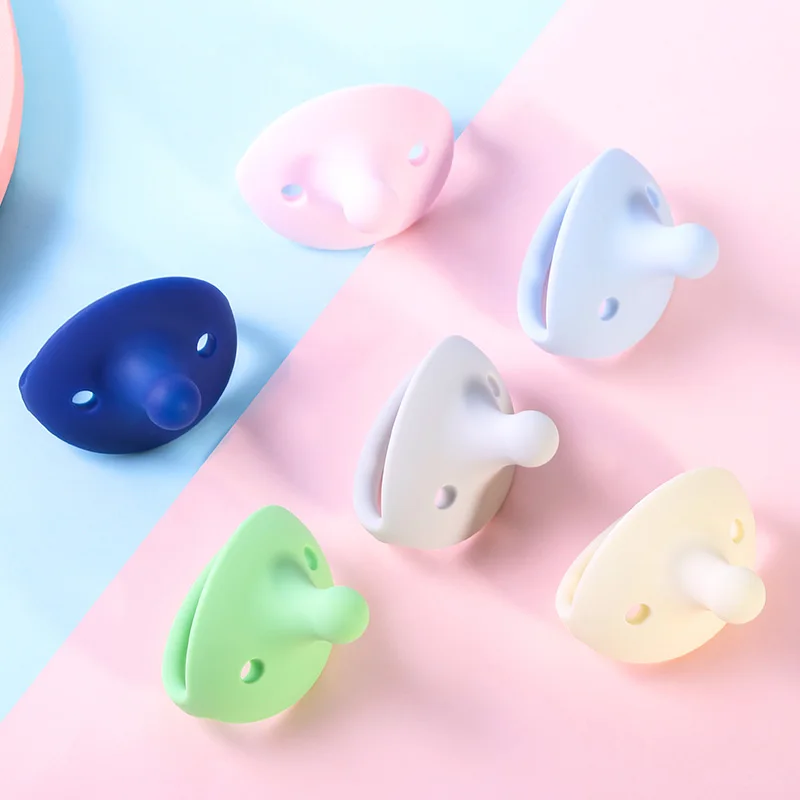 Customized Non-toxic Safety Soft Silicone Teething Pacifier Bpa Free Natural Rubber Baby Pacifier Nipple