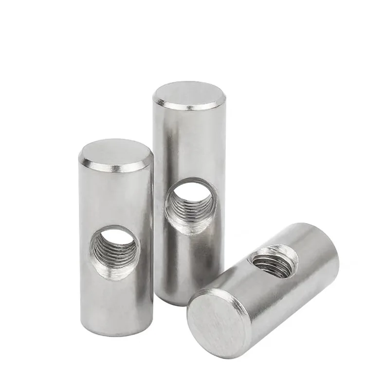 Hardware Custom Slotted Furniture Dowel Nut Insert Stainless steel Barrel Nut