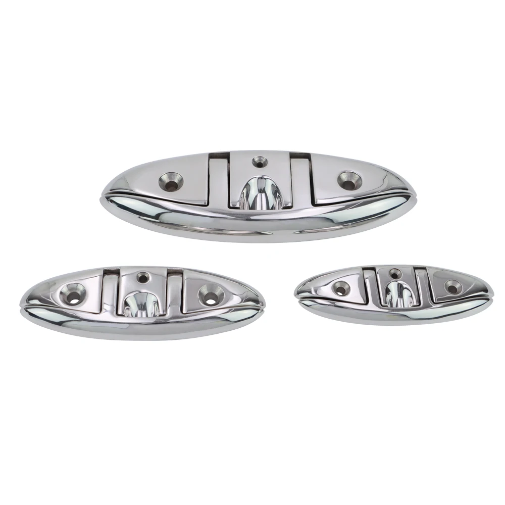 Most popular manufacturers 316 stainless steel folding cleat for boat boat fender cleat