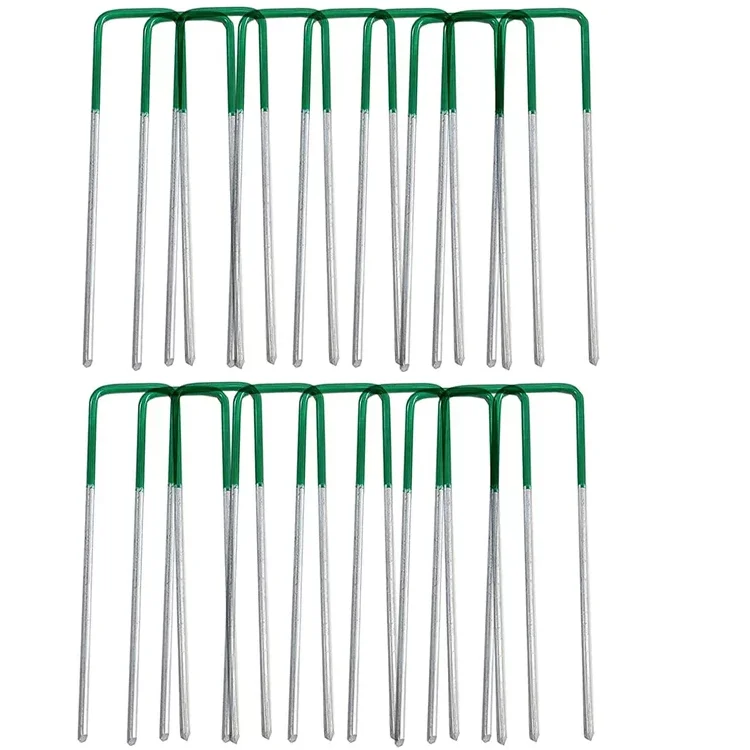 Садовые скобы шириной 3,6 см 11 калибра U-образные ногти с дерном 6 дюймов Длина Ландшафтные скобы